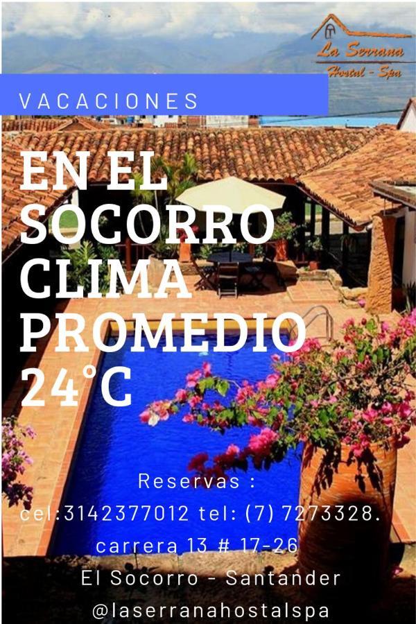 La Serrana Hostal Spa Socorro Exterior photo